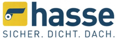 hasse SICHER. DICHT. DACH. Logo (DPMA, 09/24/2015)