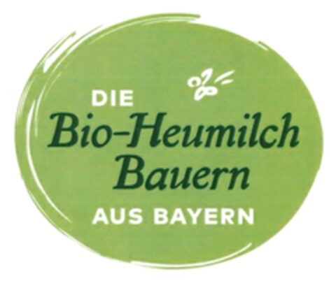 DIE Bio-Heumilch Bauern AUS BAYERN Logo (DPMA, 04/07/2017)