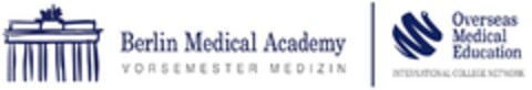 Berlin Medical Academy VORSEMESTER MEDIZIN Overseas Medical Education INTERNATIONAL COLLEGE NETWORK Logo (DPMA, 26.10.2017)