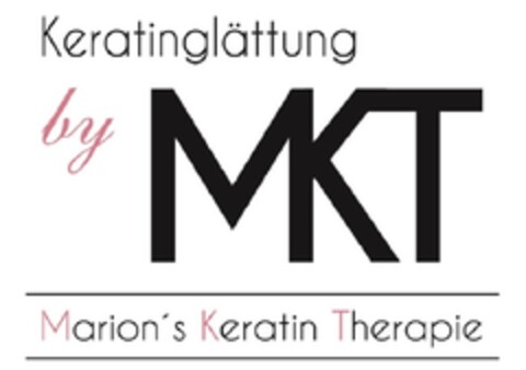 Keratinglättung by MKT Marion´s Keratin Therapie Logo (DPMA, 09/16/2018)