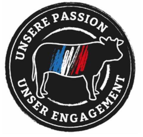 UNSERE PASSION UNSER ENGAGEMENT Logo (DPMA, 23.06.2020)