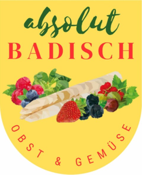 absolut BADISCH OBST & GEMÜSE Logo (DPMA, 03/14/2023)