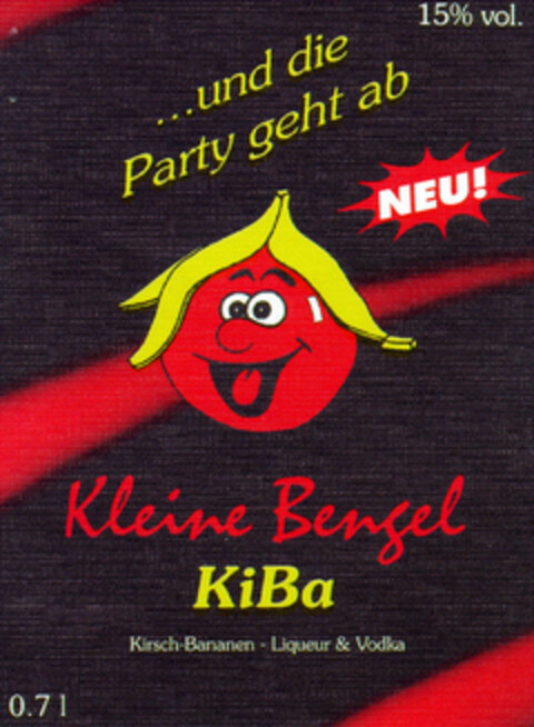 ... und die Party geht ab Kleine Bengel KiBa Logo (DPMA, 05/30/1995)