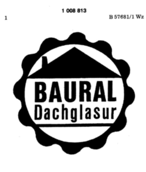 BAURAL Dachglasur Logo (DPMA, 02/14/1977)