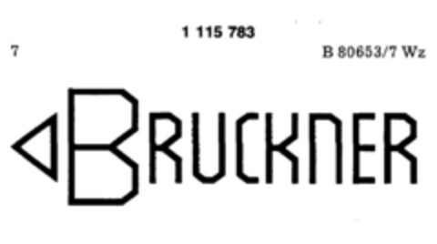 BRUCKNER Logo (DPMA, 06.12.1986)