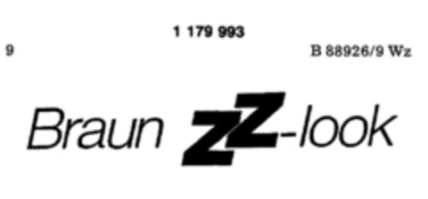 Braun ZZ-look Logo (DPMA, 12/21/1989)