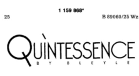 QUINTESSENCE B Y  B L E Y L E Logo (DPMA, 20.01.1990)