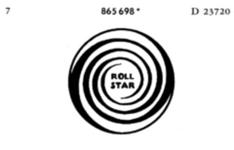 ROLL STAR Logo (DPMA, 08/14/1969)