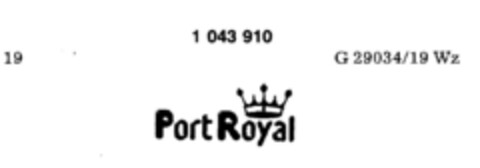 Port Royal Logo (DPMA, 09/12/1981)