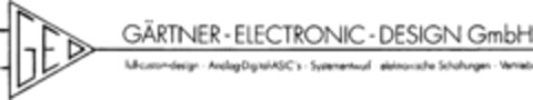 GÄRTNER-ELECTRONIC-DESIGN GmbH Logo (DPMA, 11.05.1993)