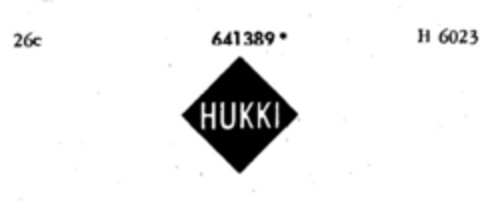 HUKKI Logo (DPMA, 11.04.1953)