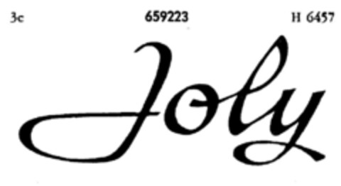 Joly Logo (DPMA, 04.07.1953)