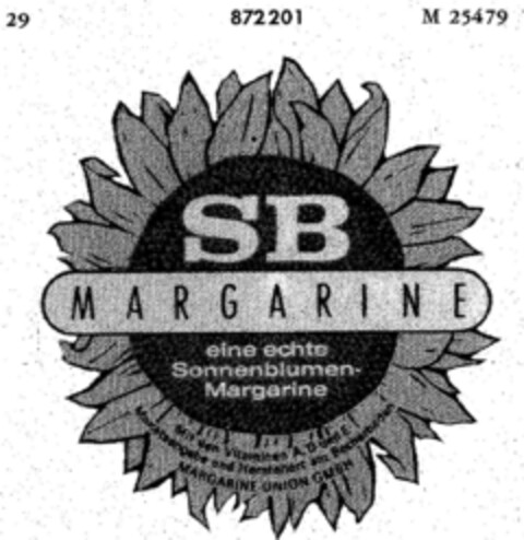 SB MARGARINE Logo (DPMA, 23.12.1965)