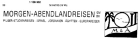 MORGEN-ABENDLANDREISEN GMBH Logo (DPMA, 23.03.1989)