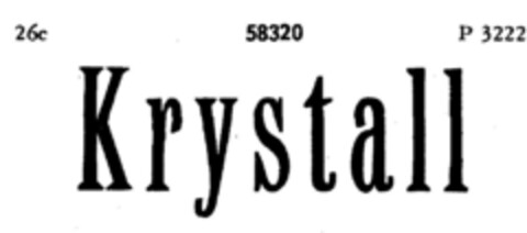 K r y s t a l l Logo (DPMA, 20.11.1902)