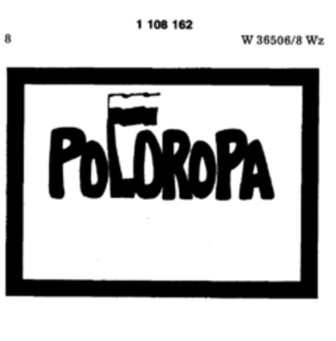 POLOROPA Logo (DPMA, 13.09.1986)