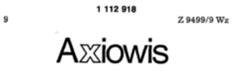 Axiowis Logo (DPMA, 10.12.1986)