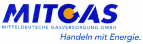 MITGAS MITTELDEUTSCHE GASVERSORGUNG GMBH Handel mit Energie. Logo (DPMA, 01/26/2001)