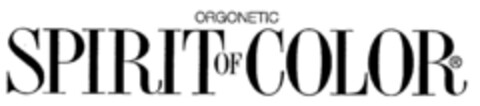 ORGONETIC SPIRIT OF COLOR Logo (DPMA, 08/16/2001)