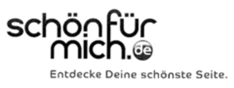 schön für mich.de Entdecke Deine schönste Seite. Logo (DPMA, 05/10/2011)