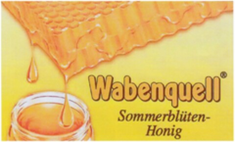 Wabenquell Sommerblüten-Honig Logo (DPMA, 13.11.2013)