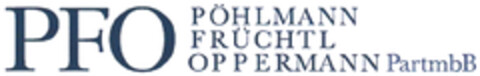 PFO PÖHLMANN FRÜCHTL OPPERMANN PartmbB Logo (DPMA, 06/16/2023)