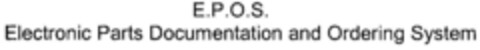 E.P.O.S. Electronic Parts Documentation and Ordering System Logo (DPMA, 04/30/2002)
