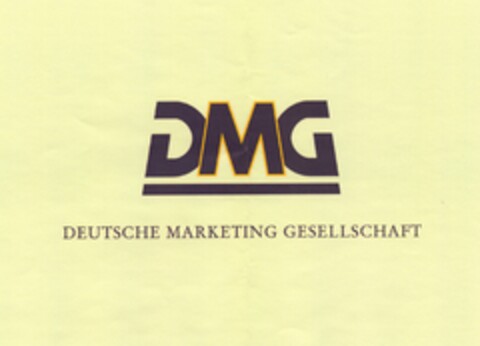 DMG DEUTSCHE MARKETING GESELLSCHAFT Logo (DPMA, 05/08/2003)