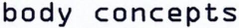 body concepts Logo (DPMA, 07.07.2003)