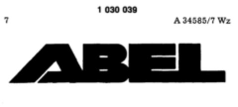 ABEL Logo (DPMA, 16.05.1981)