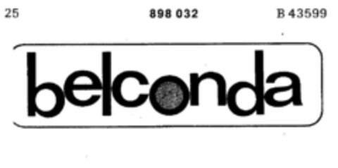 belconda Logo (DPMA, 22.12.1969)