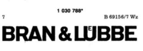 BRAN&LUEBBE Logo (DPMA, 30.10.1981)