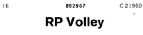 RP Volley Logo (DPMA, 04.12.1970)