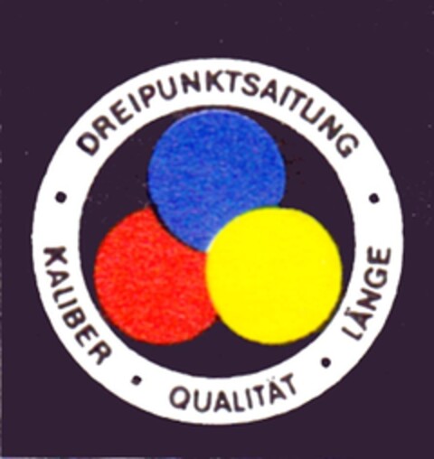 DREIPUNKTSAITUNG KALIBER QUALITÄT LÄNGE Logo (DPMA, 07.05.1983)
