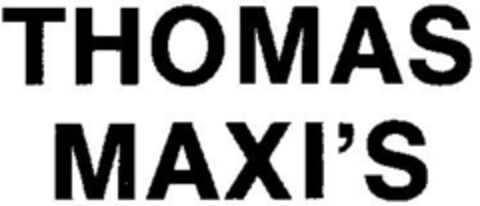 THOMAS MAXI`S Logo (DPMA, 28.05.1977)