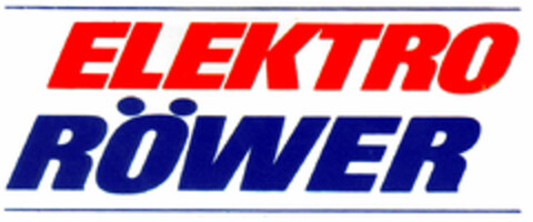 ELEKTRO RÖWER Logo (DPMA, 02/22/1991)