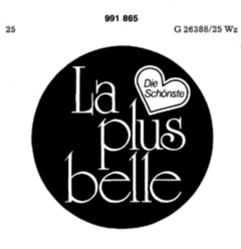 La plus belle Logo (DPMA, 12/05/1978)