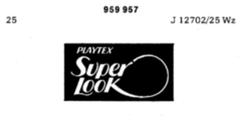 PLAYTEX Super Look Logo (DPMA, 24.06.1976)