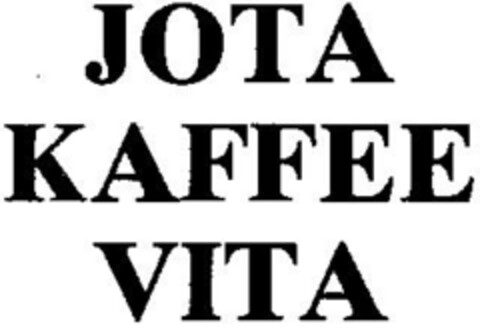 JOTA KAFFEE VITA Logo (DPMA, 08.10.1976)