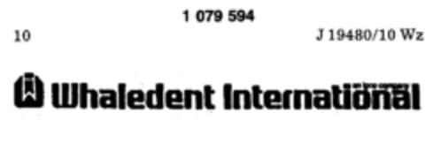 Whaledent Internatio an ipco company Logo (DPMA, 19.09.1984)