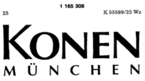 KONEN MÜNCHEN Logo (DPMA, 17.01.1990)