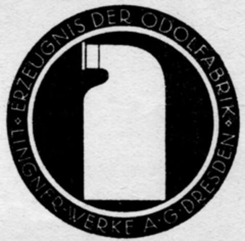 ERZEUGNIS DER ODOLFABRIK  LINGNER-WERKE A.G DRESDEN Logo (DPMA, 01/10/1921)