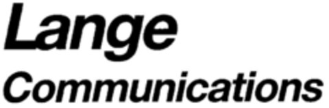 Lange Communications Logo (DPMA, 19.01.1985)