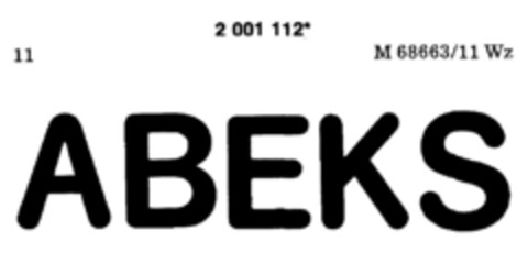 ABEKS Logo (DPMA, 22.11.1990)