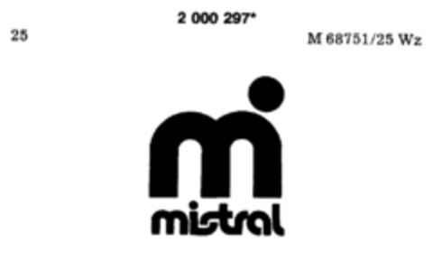 m mistral Logo (DPMA, 07.12.1990)