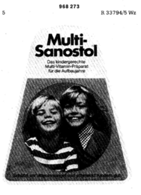 Multi-Sanostol Logo (DPMA, 02.02.1977)