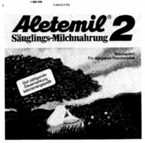 Aletemil 2 Säuglings-Milchnahrung Logo (DPMA, 24.03.1984)