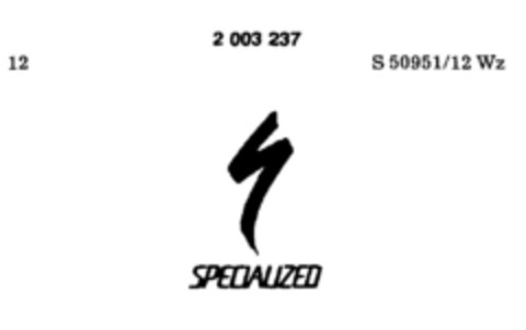 SPECIALIZED Logo (DPMA, 10/04/1990)