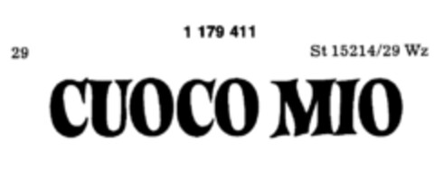 CUOCO MIO Logo (DPMA, 09.07.1987)