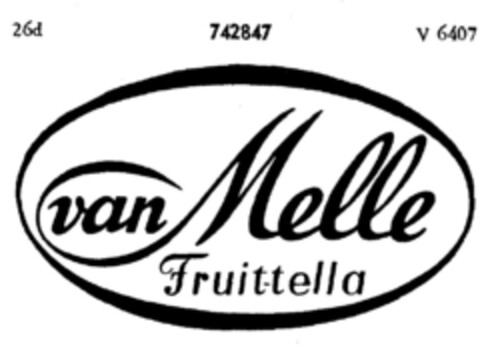 van Melle Fruit-tella Logo (DPMA, 04/30/1959)